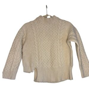 Apiece Apart Cream Cable Knit Sweater